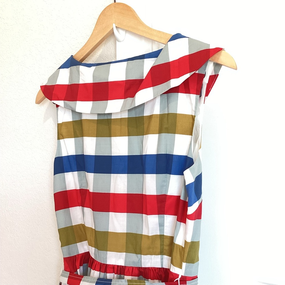 ❌Sold -Like-New! Maeve Anthropologie Cricket Club Gingham Belted Dress - Picture 13 of 16